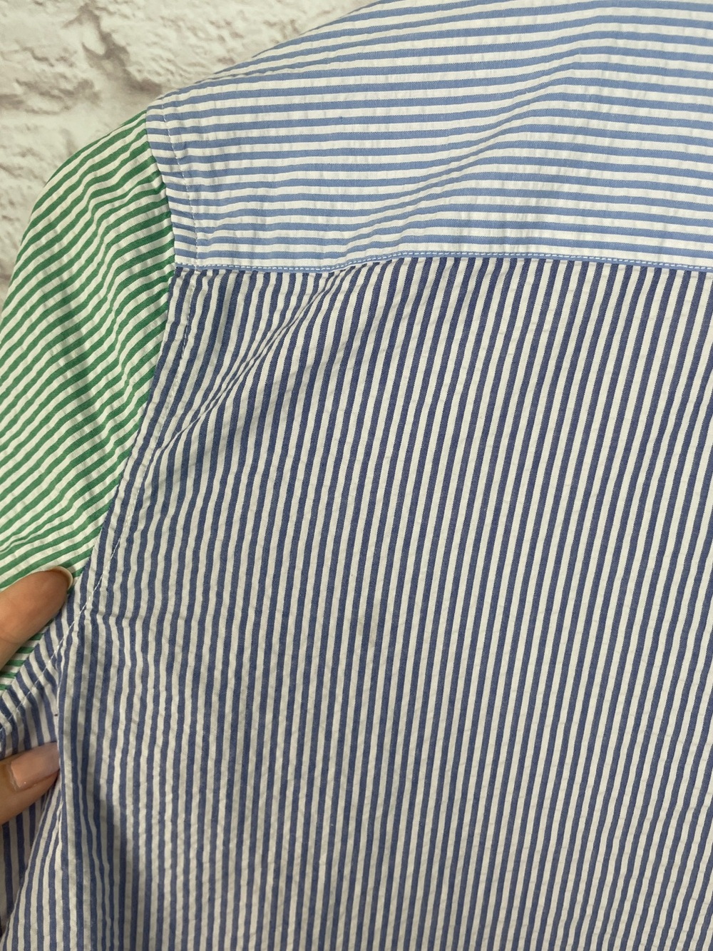 Ralph Lauren Striped Seersucker Fun Shirtdress Size 16 - Picture 8 of 10